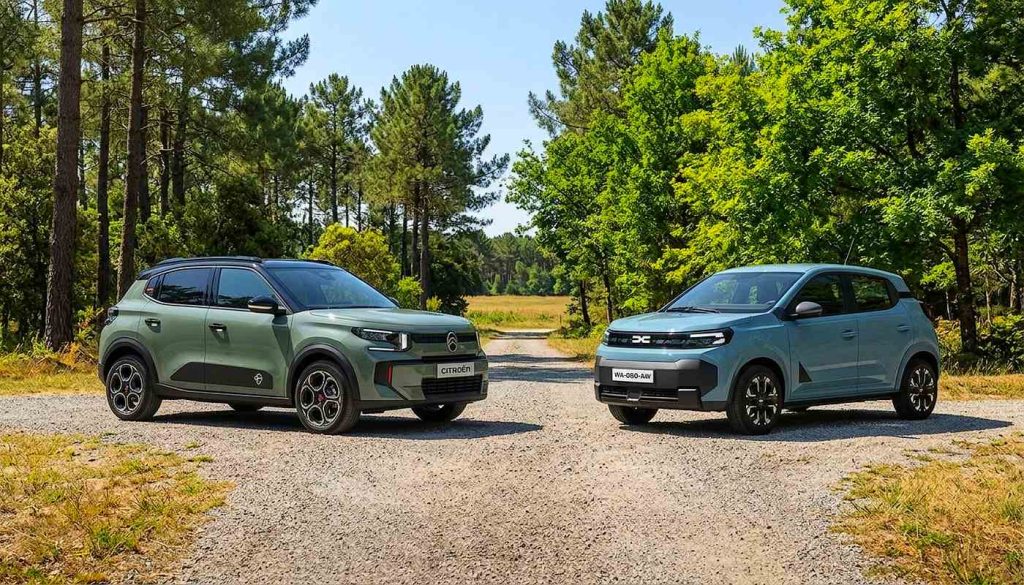Citroën e-C3 frente a Dacia Spring 2027
